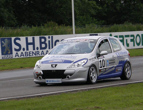 Kent Iversen på vej mod sejren i Advan Cup løbet på Padborg Park.